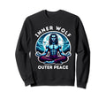 Meditating Werewolf Moonlight Sweatshirt - Casual Everyday Wear Men Women - T-Shirt, Sweatshirt, Hoodie