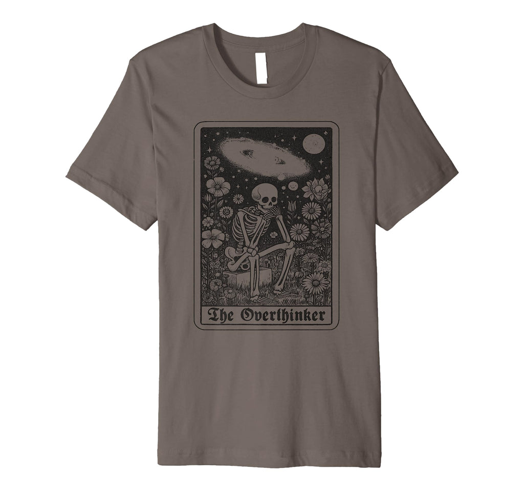 Overthinker Tarot Cards Reader Occult T-Shirt - Custom Art Print Unisex - T-Shirt, Sweatshirt, Hoodie