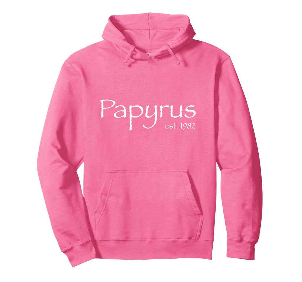 Papyrus Est 1982 Font Typeface Text Hoodie - Graphic Print Unisex - T-Shirt, Sweatshirt, Hoodie