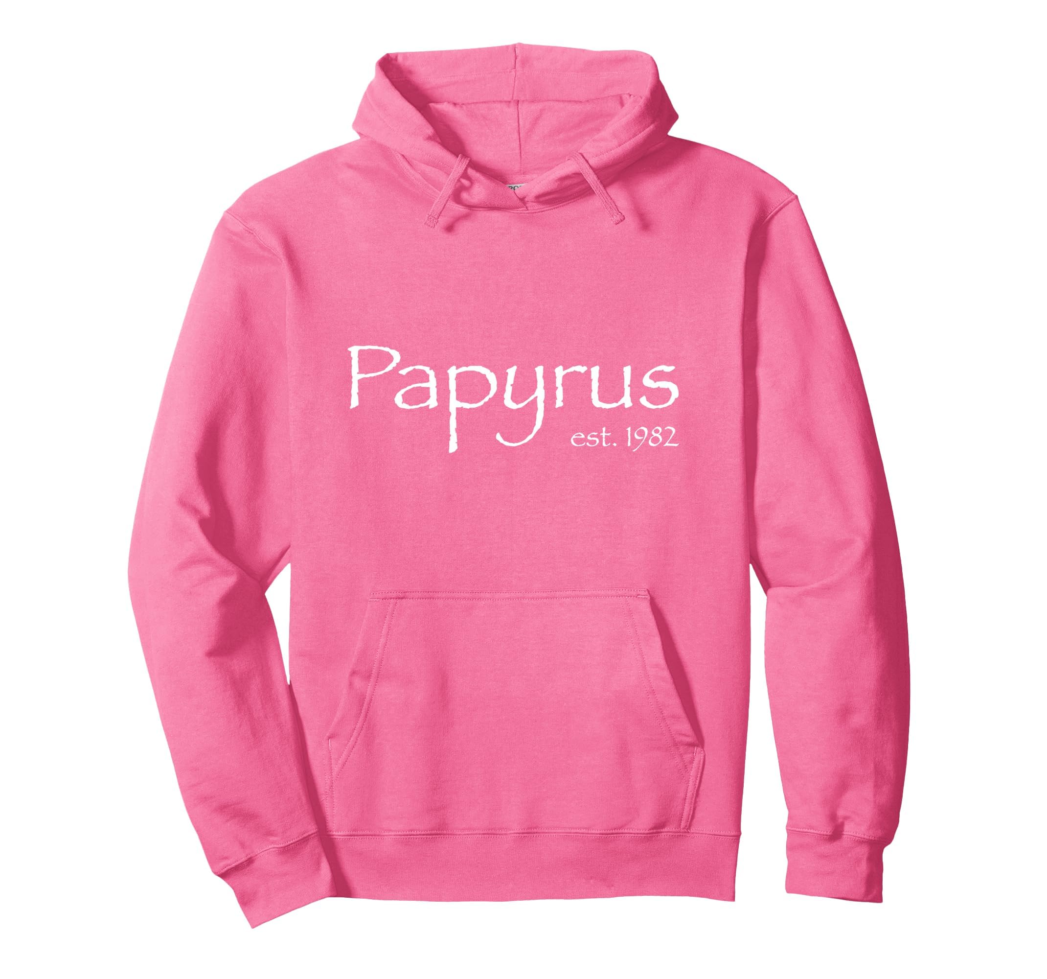 Papyrus Est 1982 Font Typeface Text Hoodie - Graphic Print Unisex - T-Shirt, Sweatshirt, Hoodie