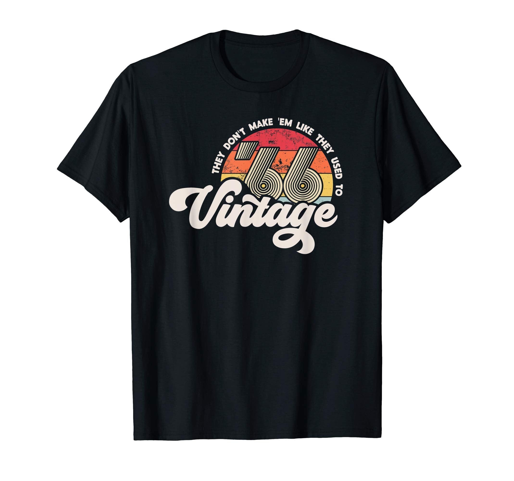 1966 Sunset 55Th Birthday Gift T-Shirt - Minimalist Print Men Women - T-Shirt, Sweatshirt, Hoodie