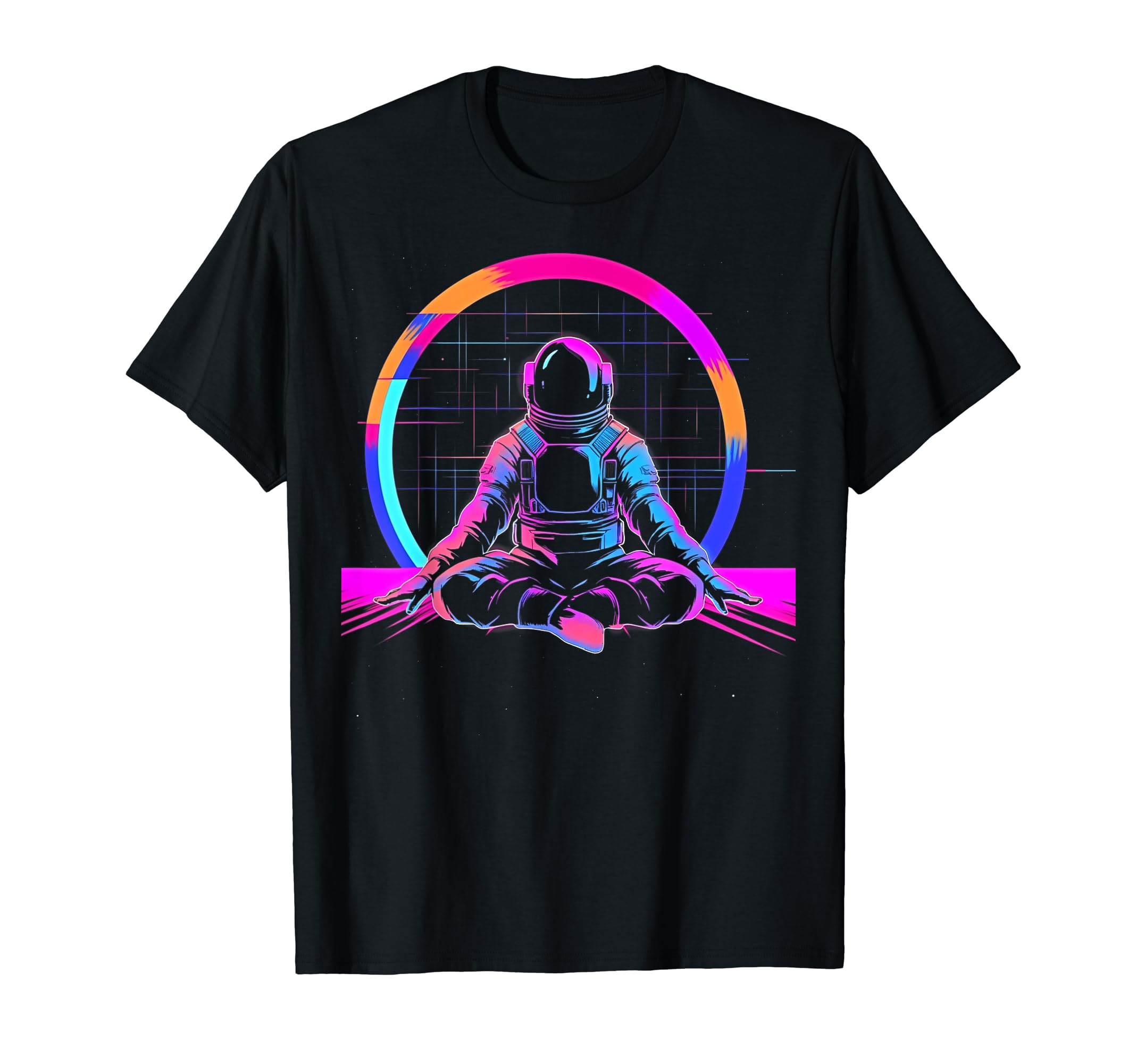 Synthwave Astronaut Cyberpunk 80S Sci Fi T-Shirt - Minimalist Print Unisex - T-Shirt, Sweatshirt, Hoodie