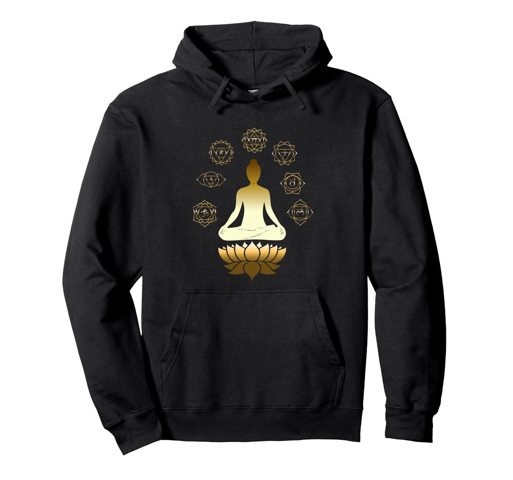 Chakras Zen Meditation Spiritual Yoga Hoodie - Unique Graphic for Adults - T-Shirt, Sweatshirt, Hoodie