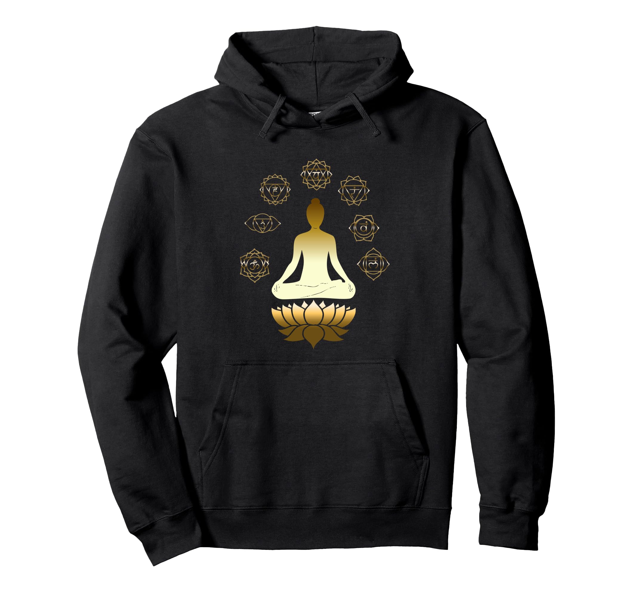 Chakras Zen Meditation Spiritual Yoga Hoodie - Unique Graphic for Adults - T-Shirt, Sweatshirt, Hoodie