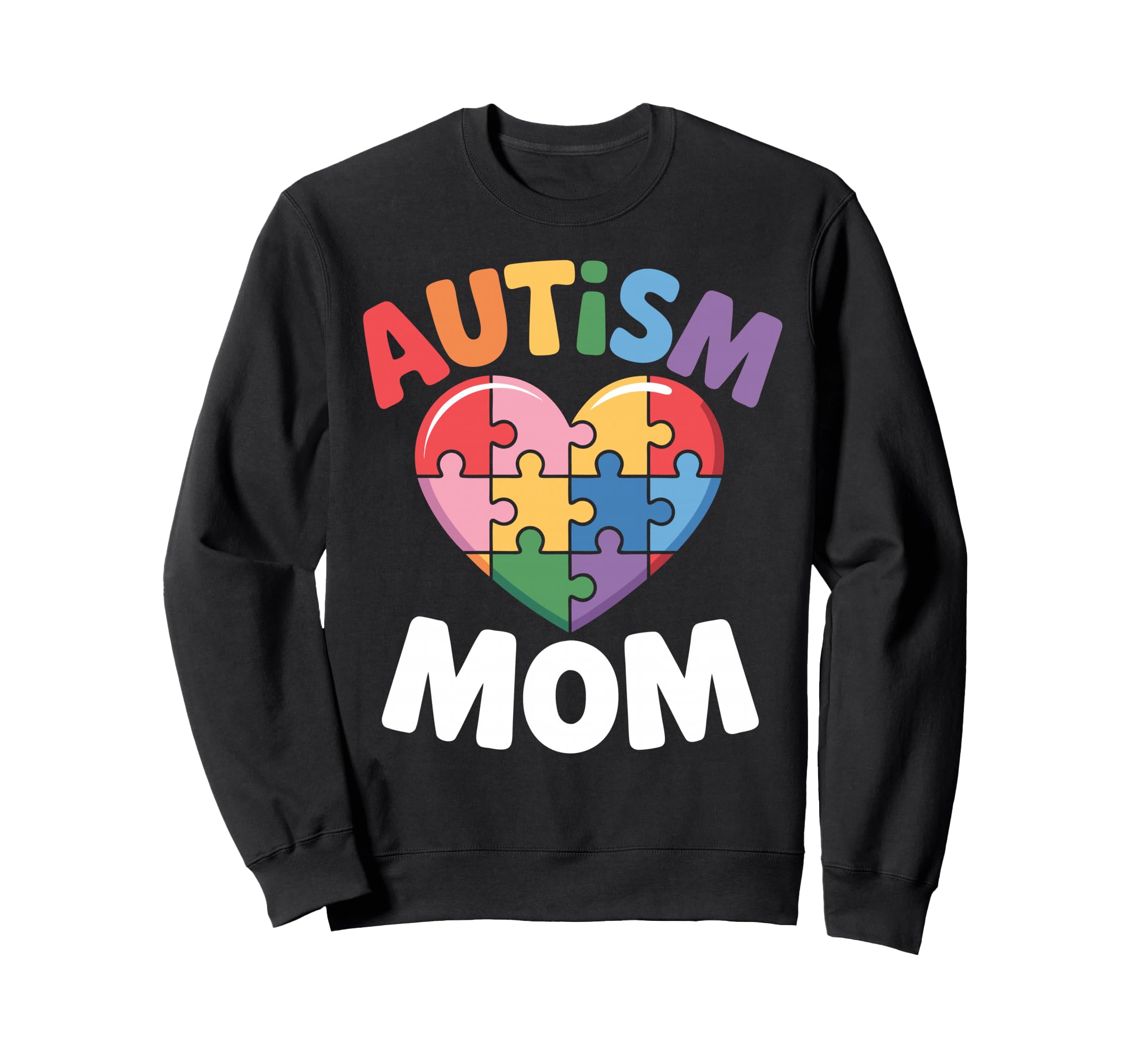 Autism Mom Autism Dad Family Pride Sweatshirt - Trendy Graphic for Adults - T-Shirt, Sweatshirt, Hoodie