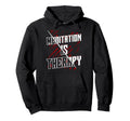Meditation Is Therapy Mindfulness Mental Hoodie - Unique Graphic Unisex - T-Shirt, Sweatshirt, Hoodie