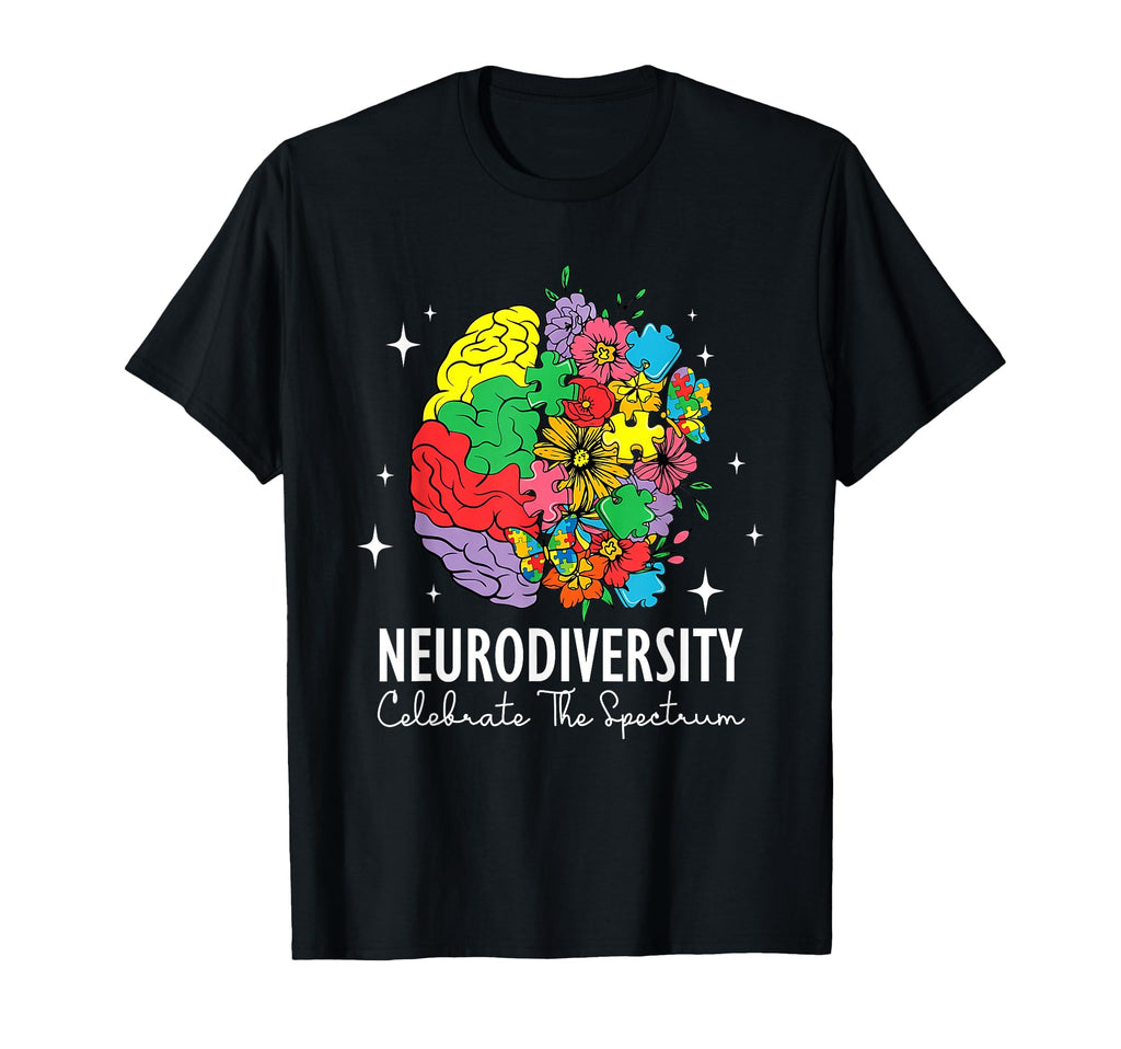 Neurodiversity Brain Autism Awareness T-Shirt - Aesthetic Graphic Unisex - T-Shirt, Sweatshirt, Hoodie