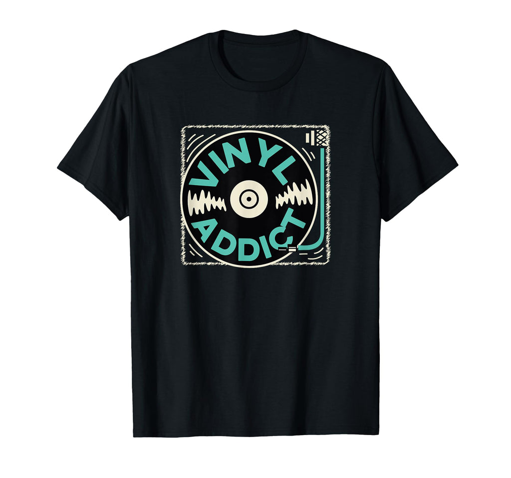 Vinyl Record Player Vinyl T-Shirt - Novelty Apparel for Adults - T-Shirt, Sweatshirt, Hoodie