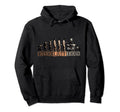 Motorcycle Evolution Sunset Biker Hoodie - Custom Art Print for Adults - T-Shirt, Sweatshirt, Hoodie