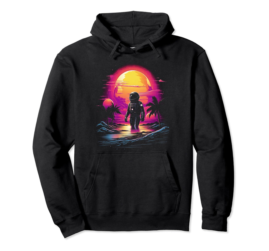 Synthwave Astronaut Cyberpunk 80S Sci Fi 50 Hoodie - Novelty Apparel Unisex - T-Shirt, Sweatshirt, Hoodie