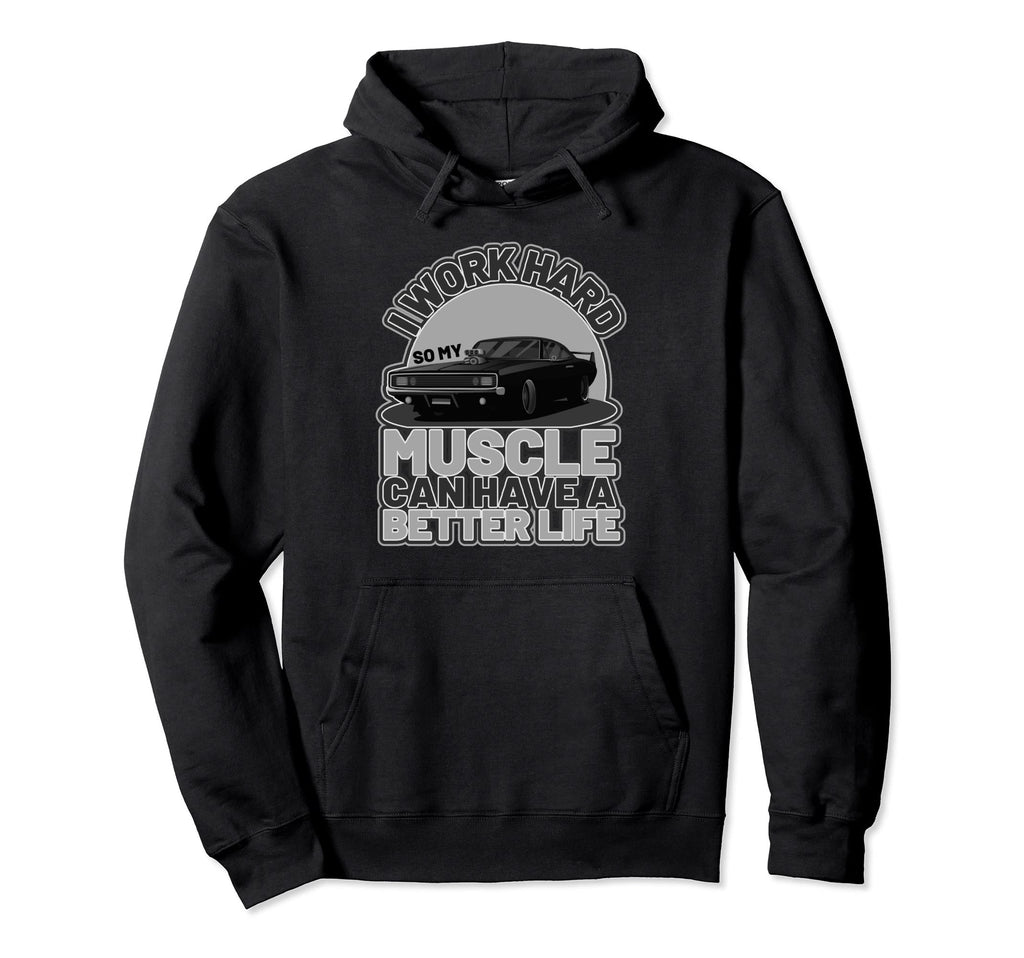 Muscle Car Funny Quotes Car Nerd Hoodie - Aesthetic Graphic Unisex - T-Shirt, Sweatshirt, Hoodie