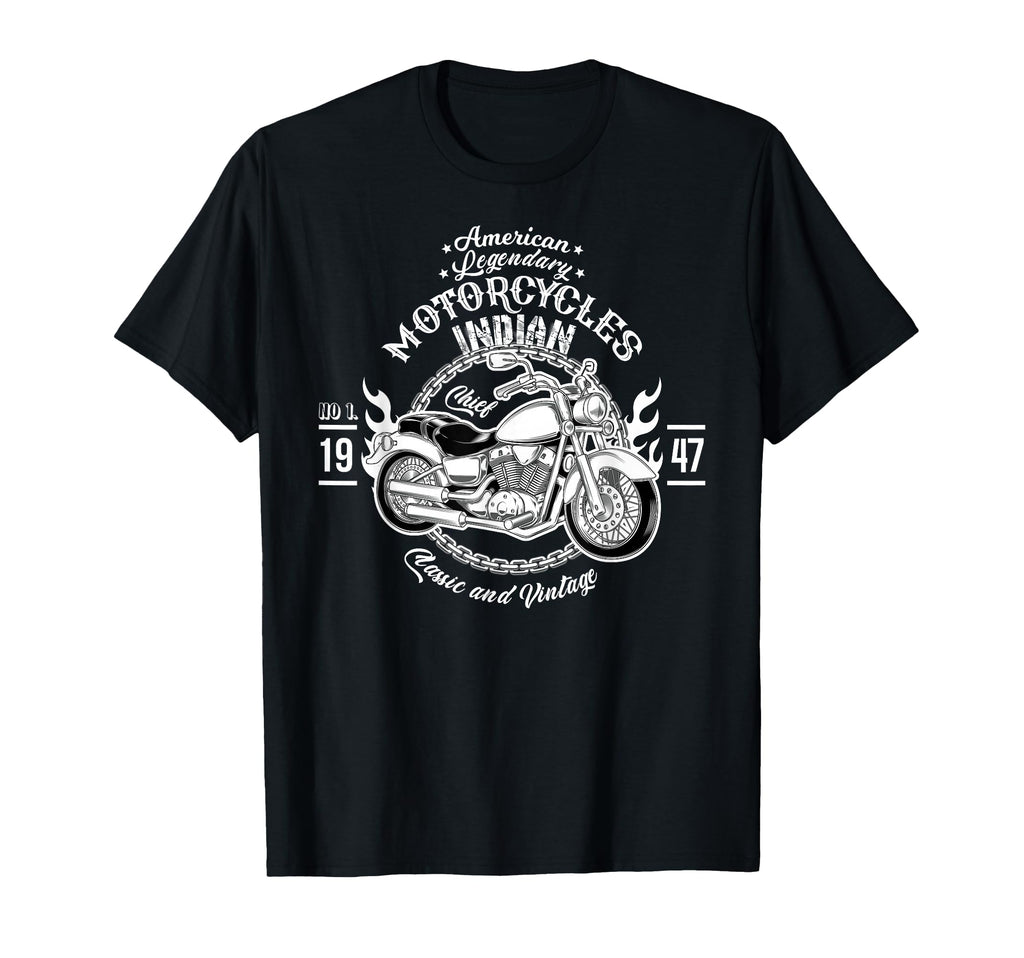American Motorcycle Indian Bikers T-Shirt - Fun Novelty Design Unisex - T-Shirt, Sweatshirt, Hoodie