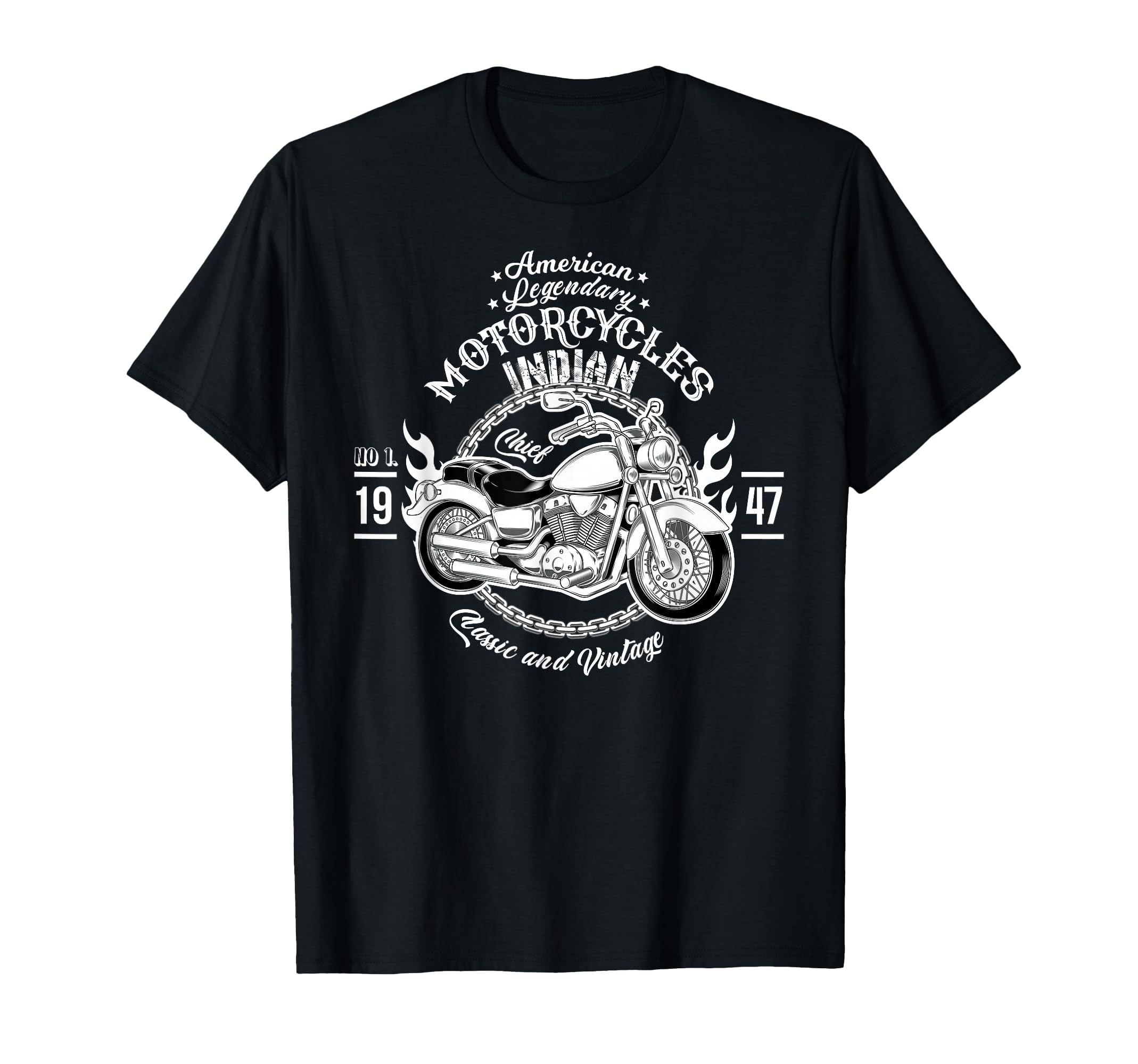 American Motorcycle Indian Bikers T-Shirt - Fun Novelty Design Unisex - T-Shirt, Sweatshirt, Hoodie