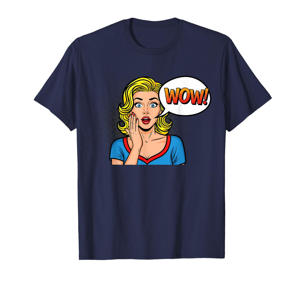 Pop Art Wow Comic Surprised T-Shirt - Custom Art Print Unisex - T-Shirt, Sweatshirt, Hoodie