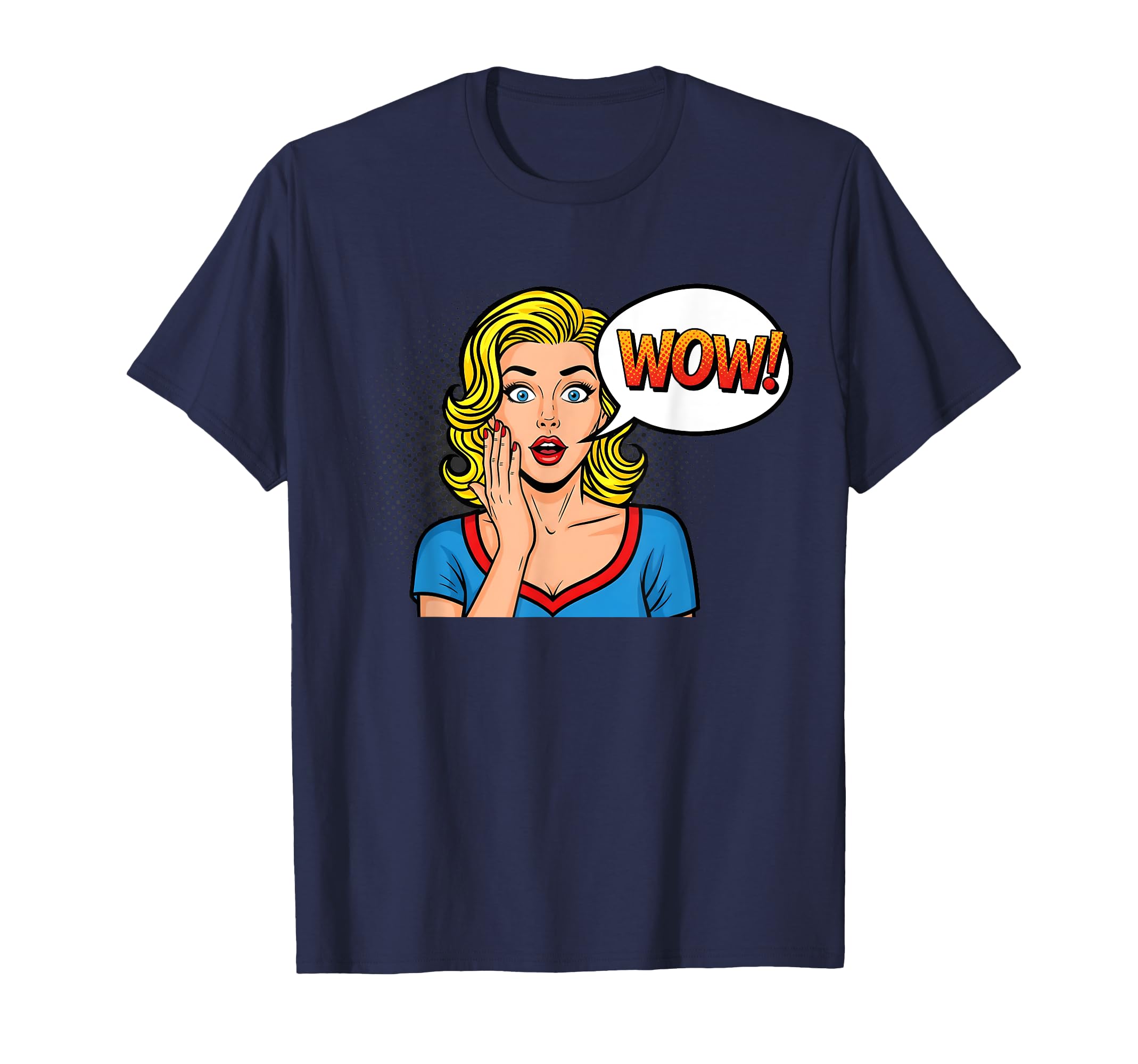 Pop Art Wow Comic Surprised T-Shirt - Custom Art Print Unisex - T-Shirt, Sweatshirt, Hoodie