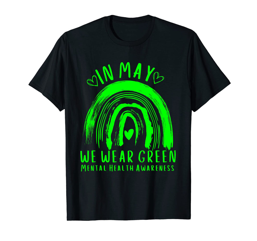 May We Wear Green Mental Health T-Shirt - Novelty Apparel for Adults - T-Shirt, Sweatshirt, Hoodie