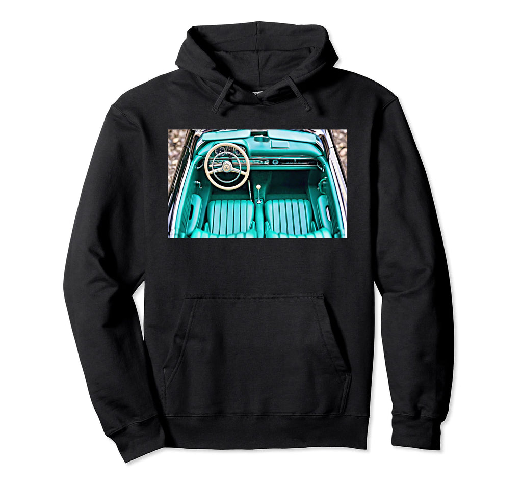 Sports Car Bucket Seats Stick Illustration Hoodie - Minimalist Print Unisex - T-Shirt, Sweatshirt, Hoodie