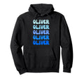 Oliver Name Stack Hoodie - Novelty Apparel Unisex - T-Shirt, Sweatshirt, Hoodie