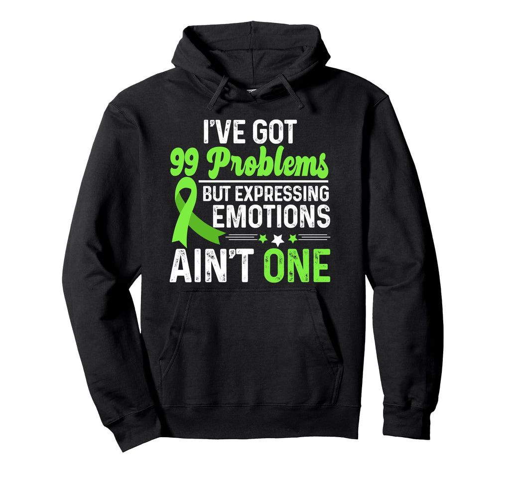 Mental Health Awareness Month Anxiety Hoodie - Minimalist Print Men Women - T-Shirt, Sweatshirt, Hoodie