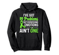 Mental Health Awareness Month Anxiety Hoodie - Minimalist Print Men Women - T-Shirt, Sweatshirt, Hoodie