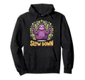 Funny Sloth Yoga Pose Slow Down Meditation Hoodie - Trendy Graphic Unisex - T-Shirt, Sweatshirt, Hoodie