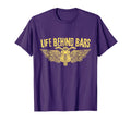 Life Behind Bars Motorcycle Rider T-Shirt - Novelty Apparel for Adults - T-Shirt, Sweatshirt, Hoodie