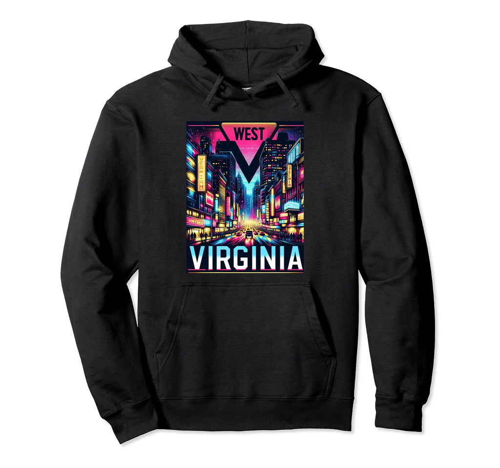 State West Virginia Wv Trip 80S 90S City Hoodie - Novelty Apparel Unisex - T-Shirt, Sweatshirt, Hoodie