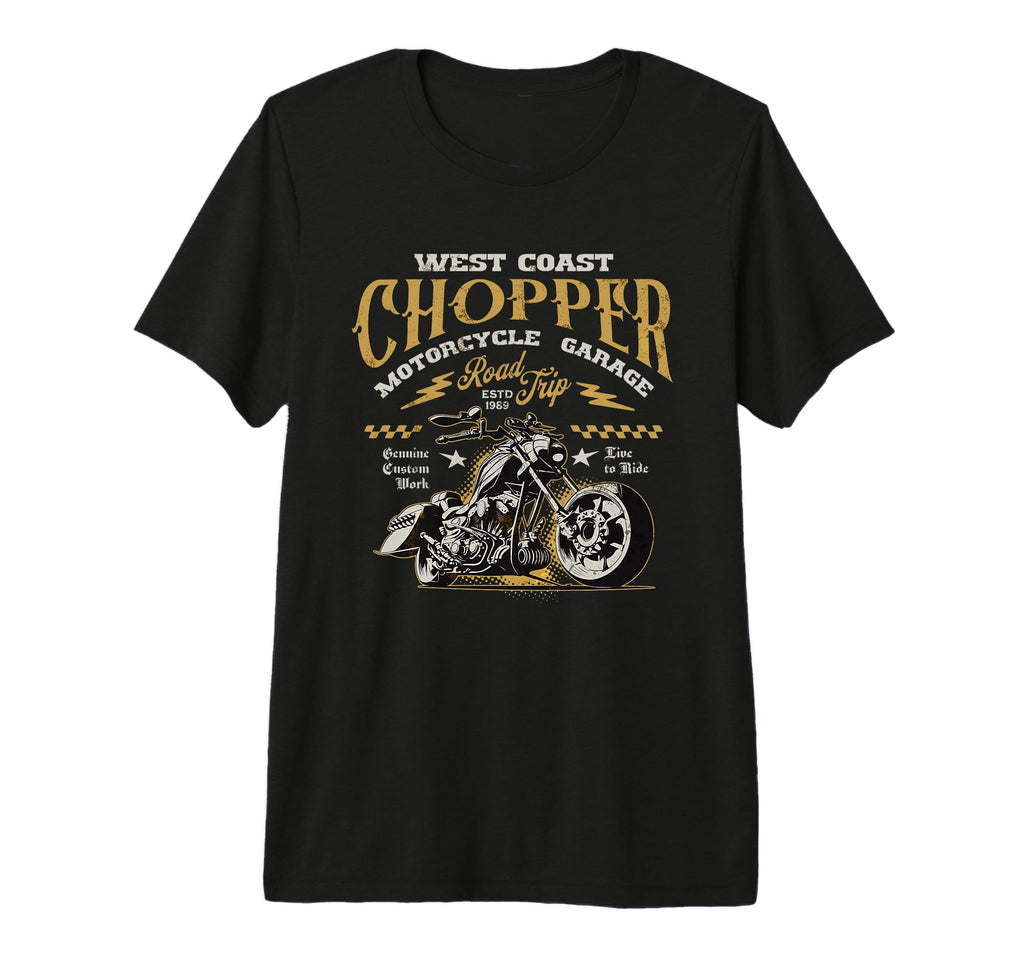West Coast Chopper Garage Motorcycle Tri T-Shirt - Graphic Print Men Women - T-Shirt, Sweatshirt, Hoodie