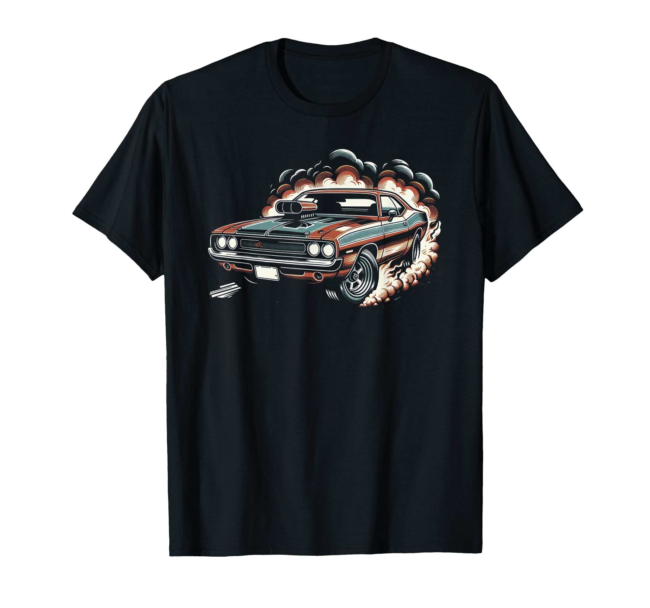 American Muscle Car 60S 70S Car Lover T-Shirt - Casual Everyday Wear Unisex - T-Shirt, Sweatshirt, Hoodie