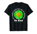 Be Kind Green Ribbon Sunflower Mental T-Shirt - Graphic Print Unisex - T-Shirt, Sweatshirt, Hoodie