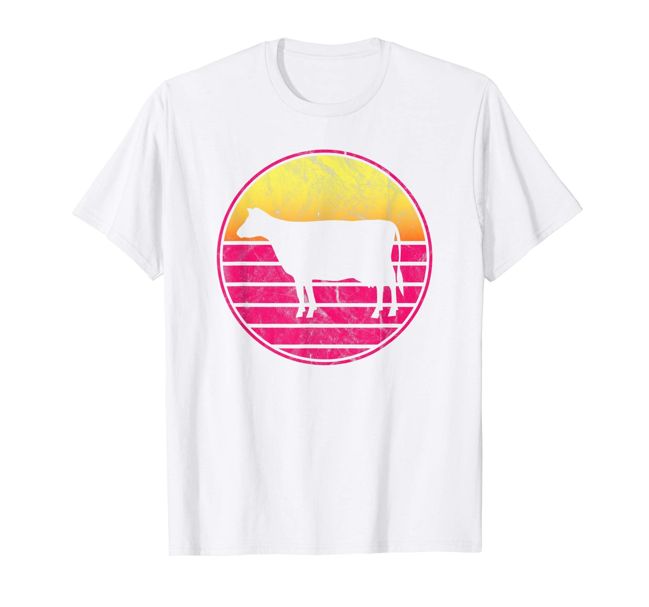 Cow Sunset Dairy Farm Cattle T-Shirt - Aesthetic Graphic Men Women - T-Shirt, Sweatshirt, Hoodie