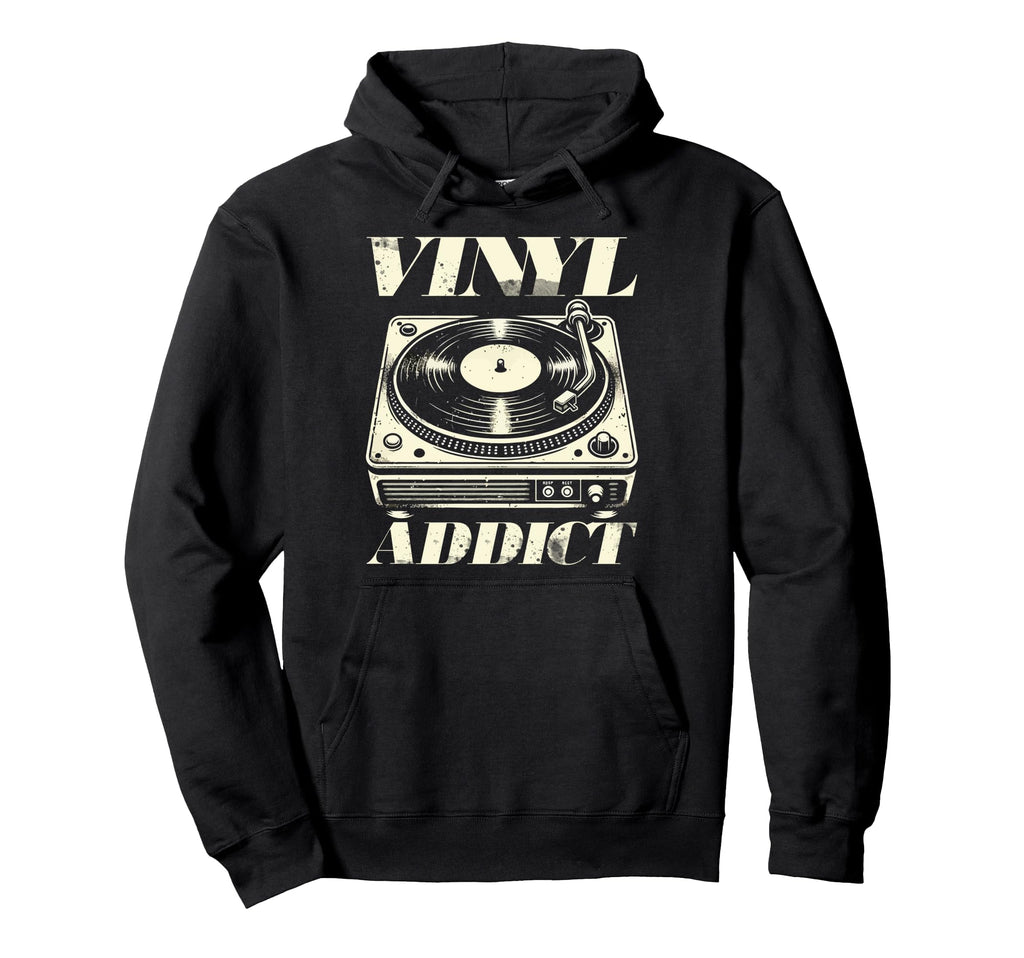 Vinyl Collecting Record Player Hoodie - Trendy Graphic for Adults - T-Shirt, Sweatshirt, Hoodie