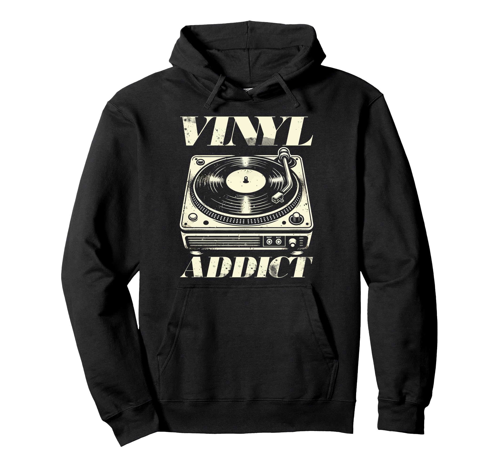 Vinyl Collecting Record Player Hoodie - Trendy Graphic for Adults - T-Shirt, Sweatshirt, Hoodie