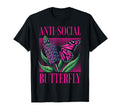 Anti Social Butterfly Funny Awkward T-Shirt - Custom Art Print Men Women - T-Shirt, Sweatshirt, Hoodie