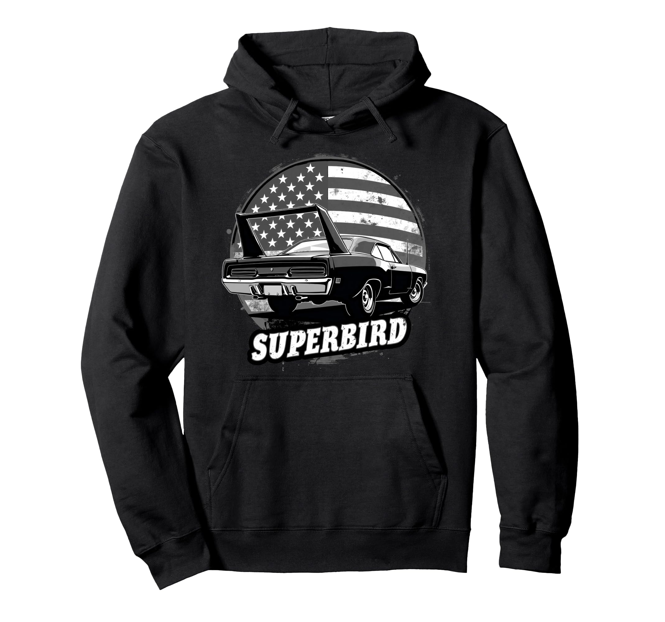 Old School Plymouth Superbird Car Hoodie - Minimalist Print Unisex - T-Shirt, Sweatshirt, Hoodie