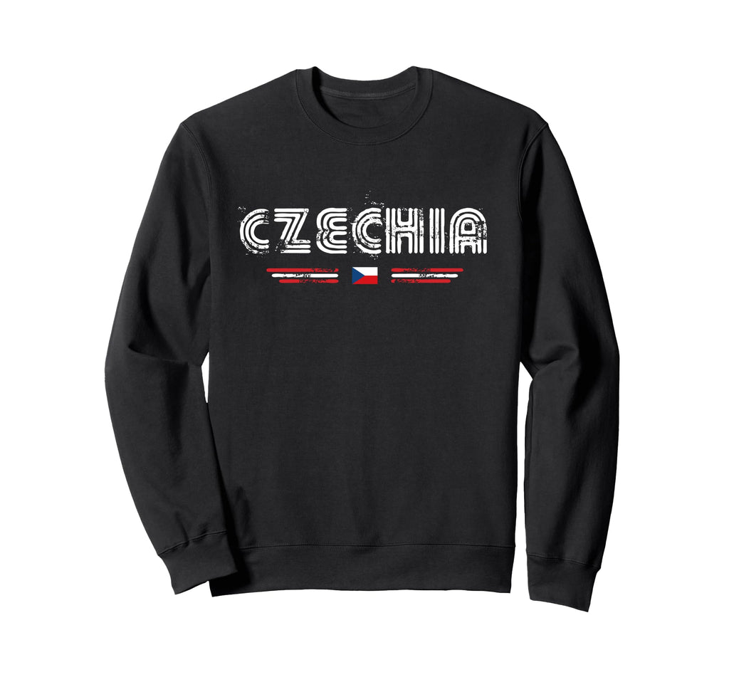 Czechia 70S 80S Type Flag Sweatshirt - Custom Art Print Men Women - T-Shirt, Sweatshirt, Hoodie