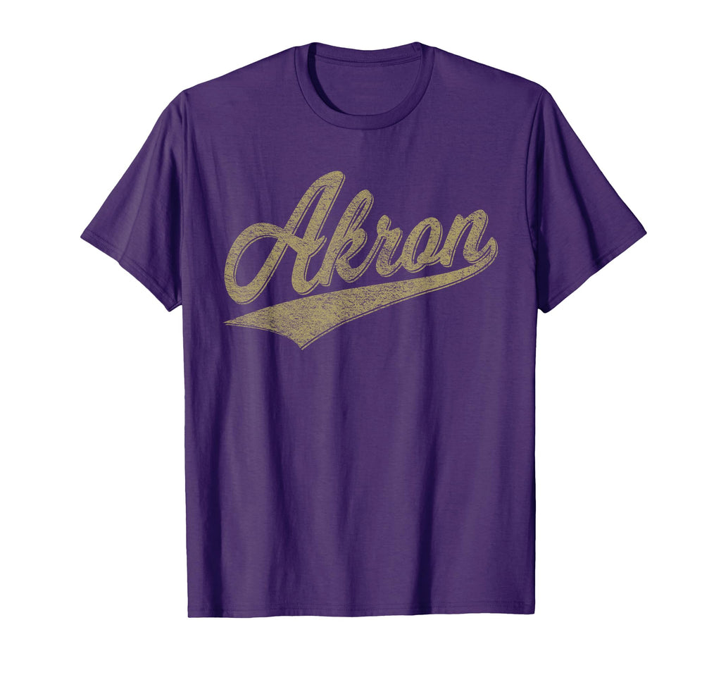 Akron Ohio Varsity Script Sports Jersey T-Shirt - Graphic Print Men Women - T-Shirt, Sweatshirt, Hoodie