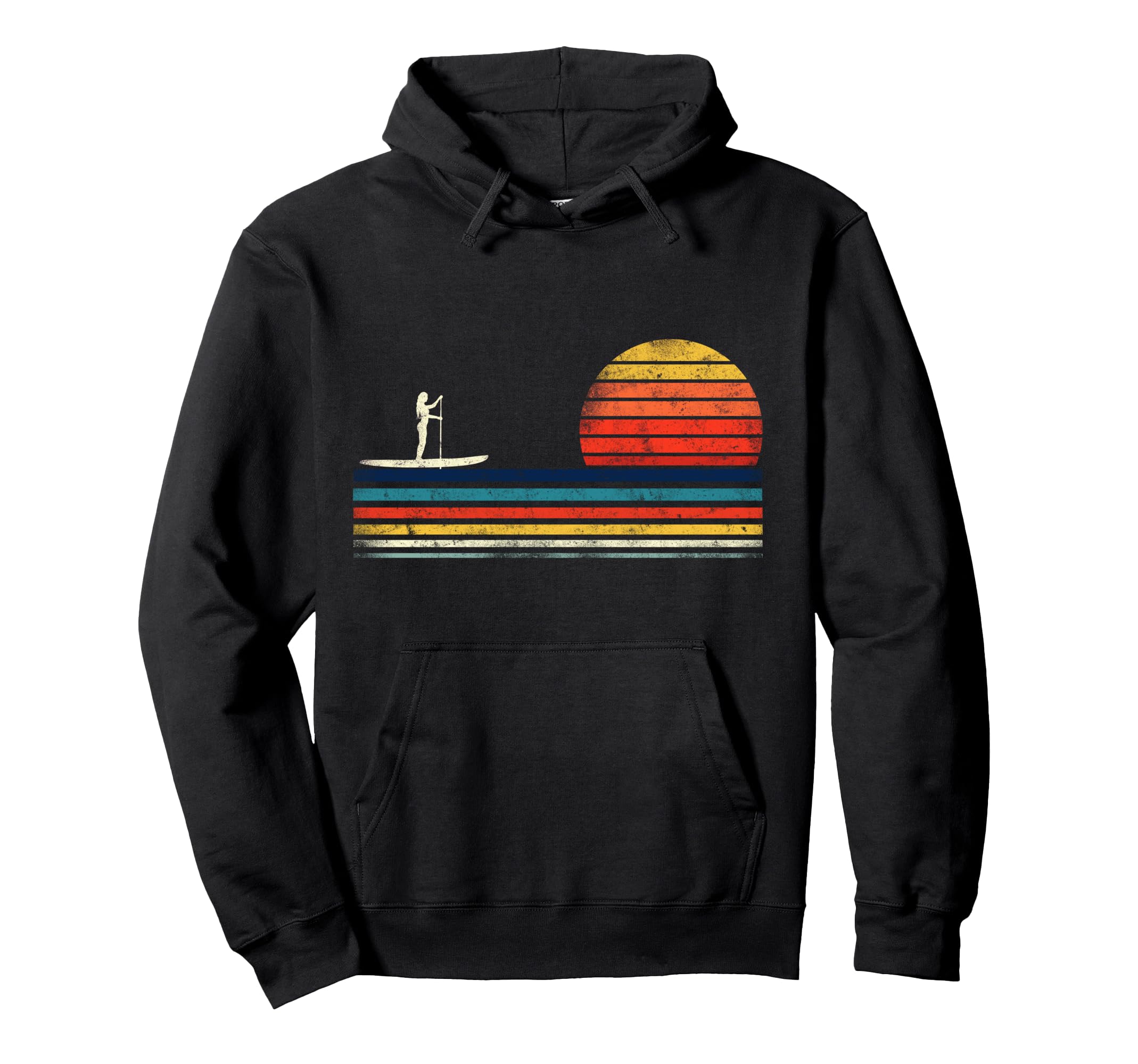 Sup Paddleboard Sunset Hoodie - Minimalist Print for Adults - T-Shirt, Sweatshirt, Hoodie