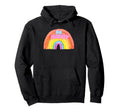 Rainbow Be Happy Positive Thinking Hoodie - Aesthetic Graphic for Adults - T-Shirt, Sweatshirt, Hoodie