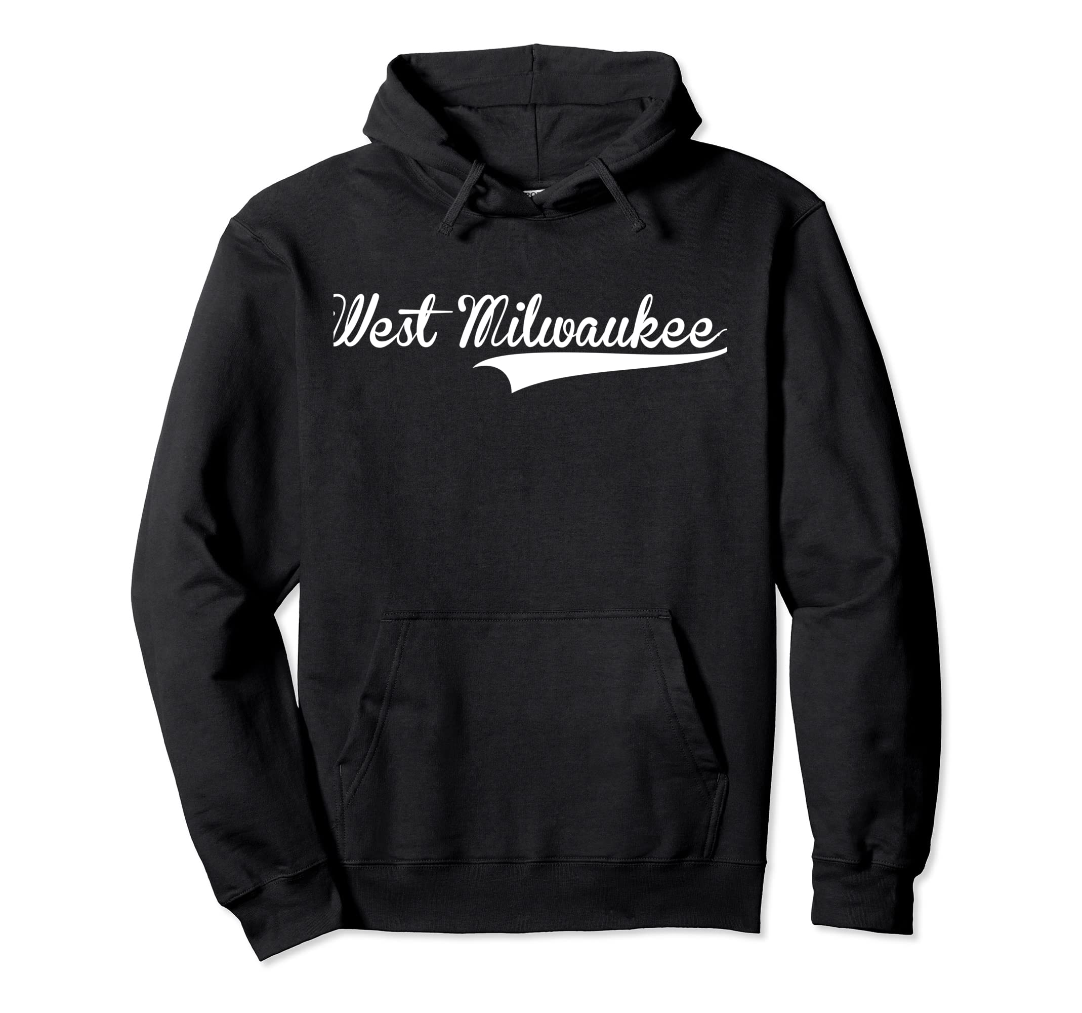 West Milwaukee Baseball Font Hoodie - Graphic Print for Adults - T-Shirt, Sweatshirt, Hoodie
