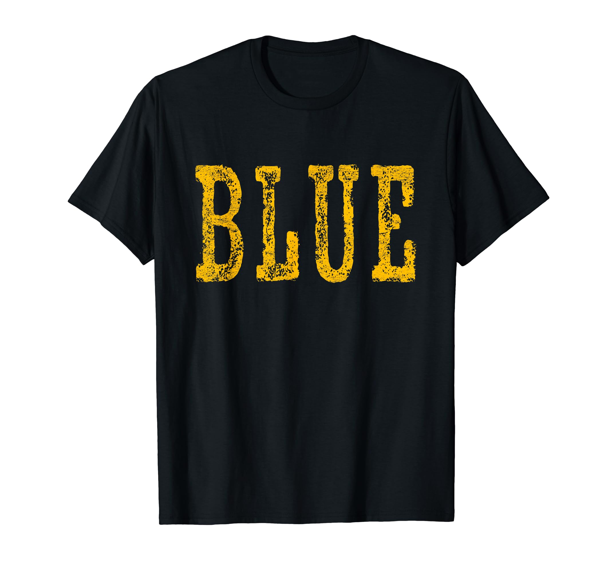 Blue Yellow Funny Text As Motif And T-Shirt - Graphic Print Men Women - T-Shirt, Sweatshirt, Hoodie
