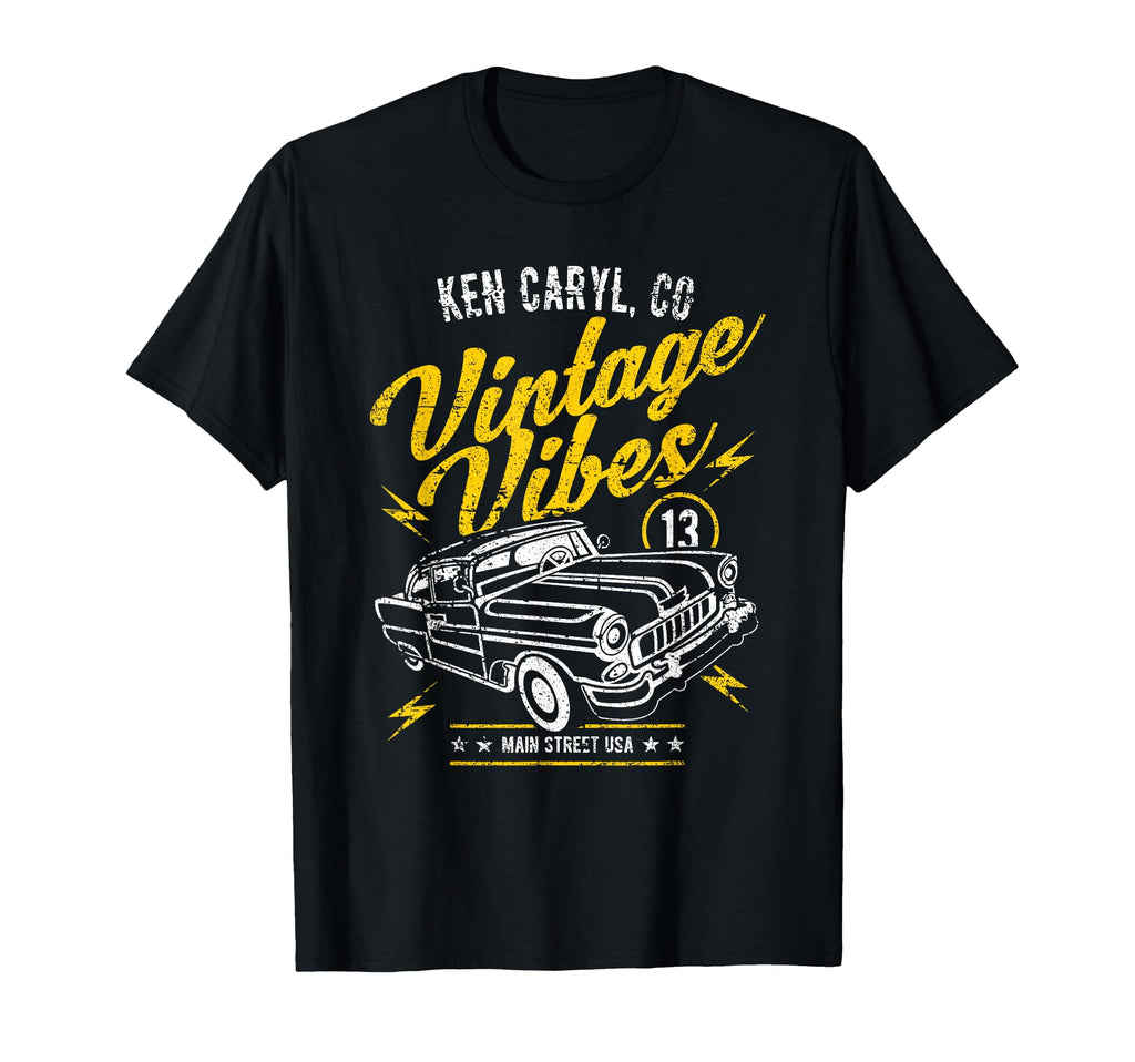 Ken Caryl Co Usa Vibes Car Distressed T-Shirt - Trendy Graphic for Adults - T-Shirt, Sweatshirt, Hoodie