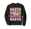 Greta Name Roller Skating Hobby Sweatshirt - Aesthetic Graphic for Adults - T-Shirt, Sweatshirt, Hoodie