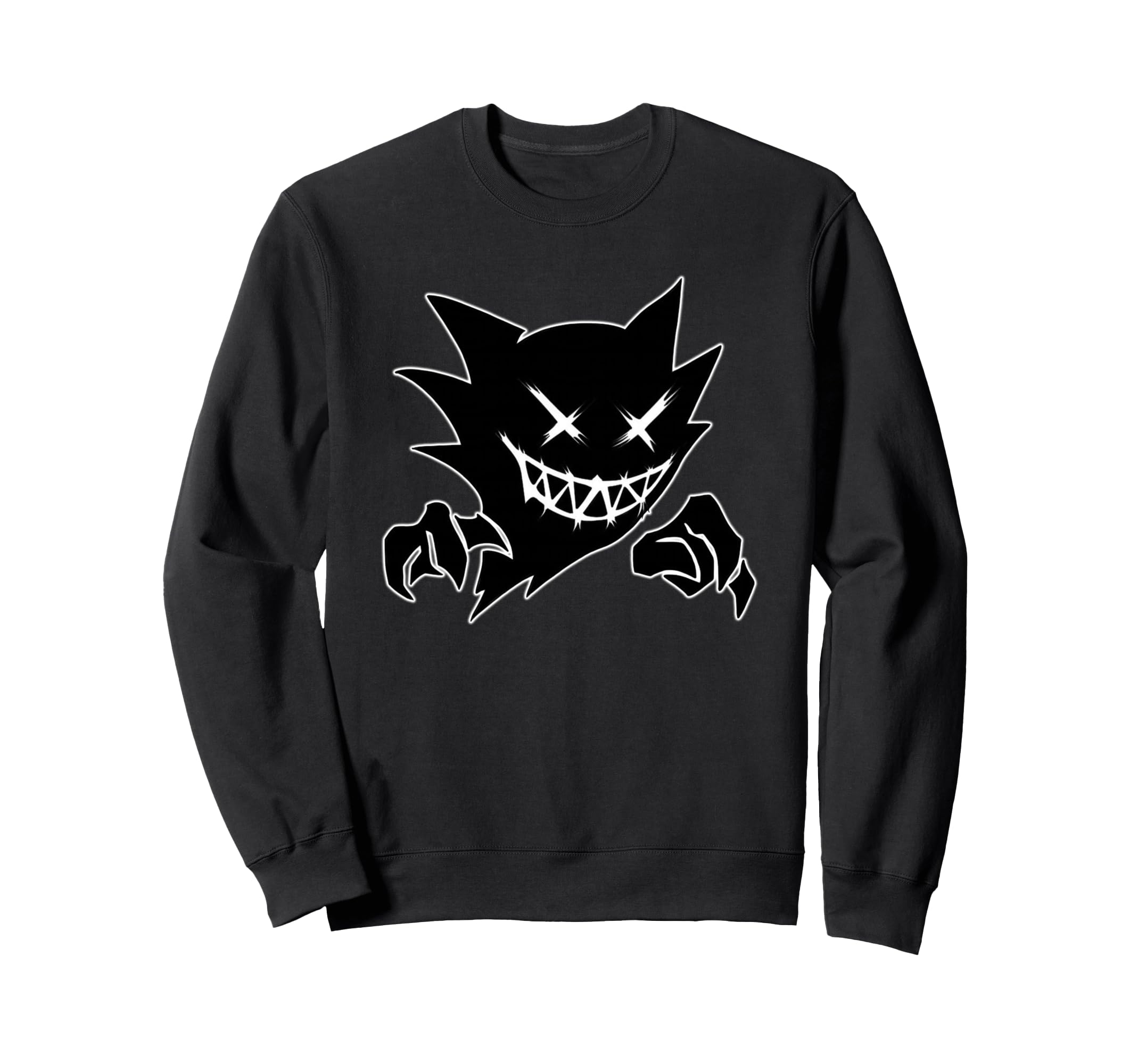 Ghost Demon Sketchy Blackwork Sweatshirt - Fun Novelty Design Unisex - T-Shirt, Sweatshirt, Hoodie