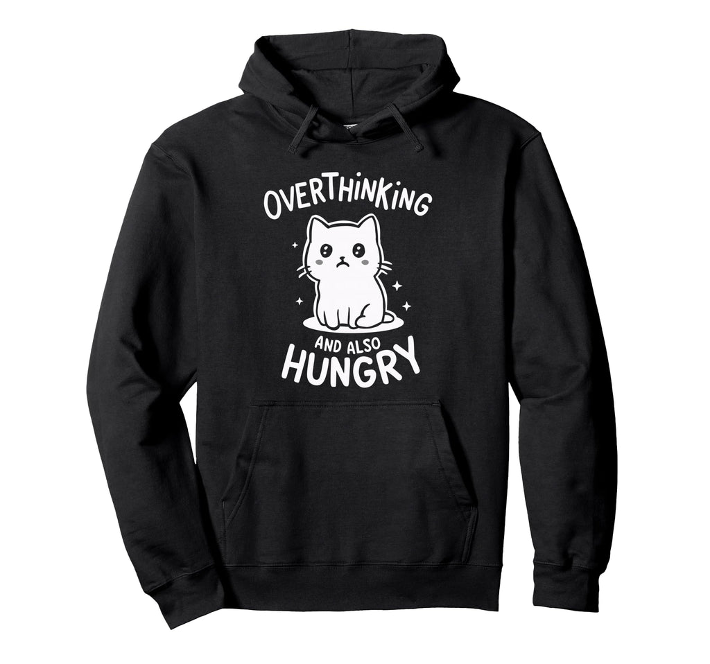 Hungry Overthinker Food Anxiety T-Shirt - Minimalist Print for Adults - T-Shirt, Sweatshirt, Hoodie