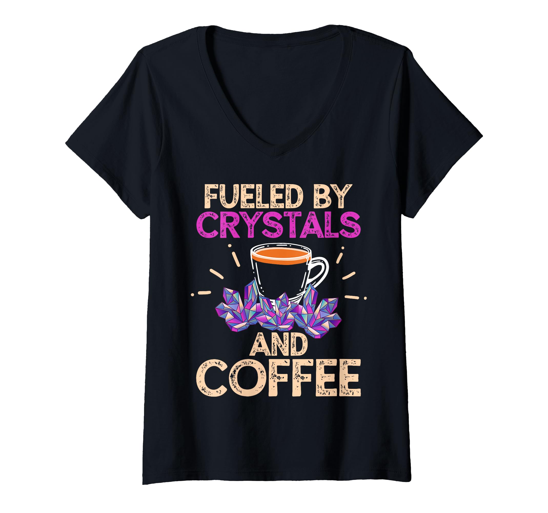 Womens Crystal Gemstone Chakra T-Shirt - Casual Everyday Wear Men Women - T-Shirt, Sweatshirt, Hoodie