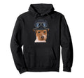 Funny Motorcycle Helmet Russell Terrier Hoodie - Novelty Apparel Men Women - T-Shirt, Sweatshirt, Hoodie