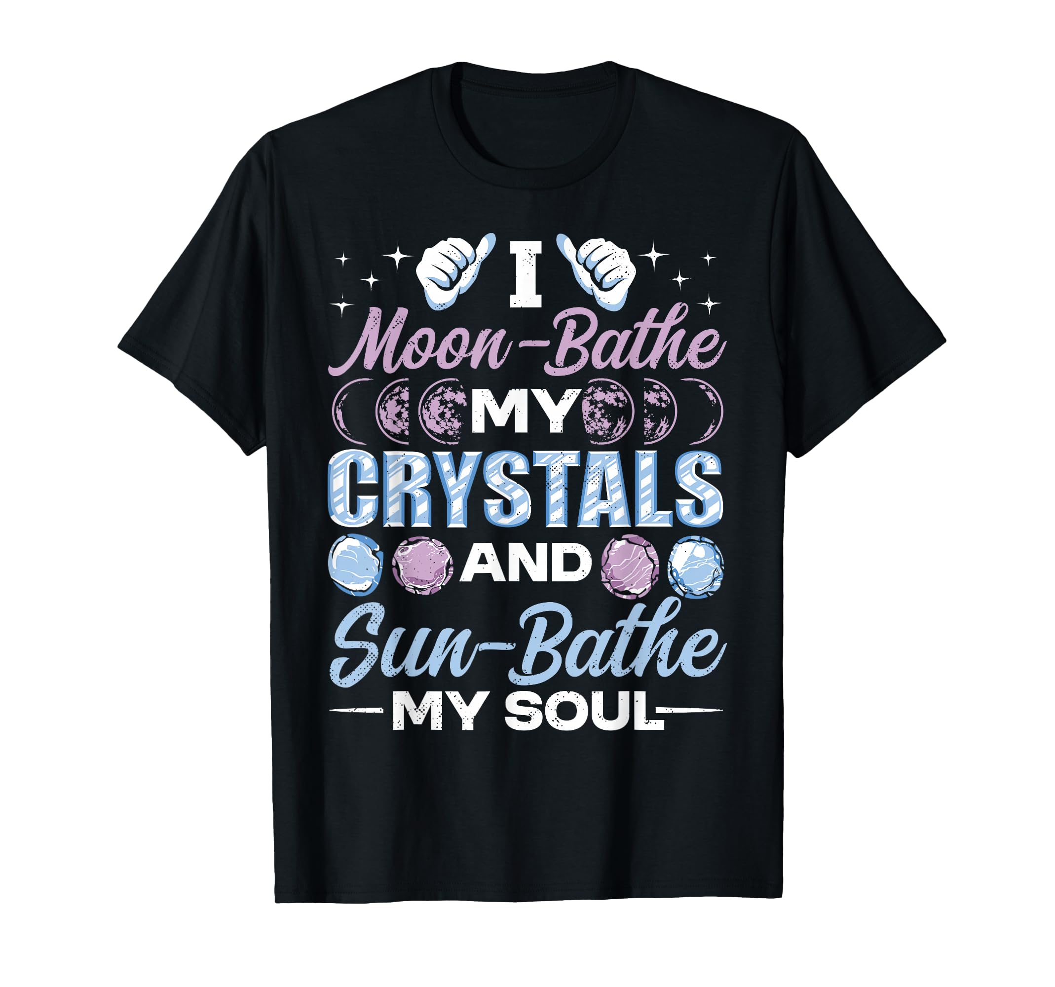 Crystal Healing Moon Bathe T-Shirt - Casual Everyday Wear for Adults - T-Shirt, Sweatshirt, Hoodie