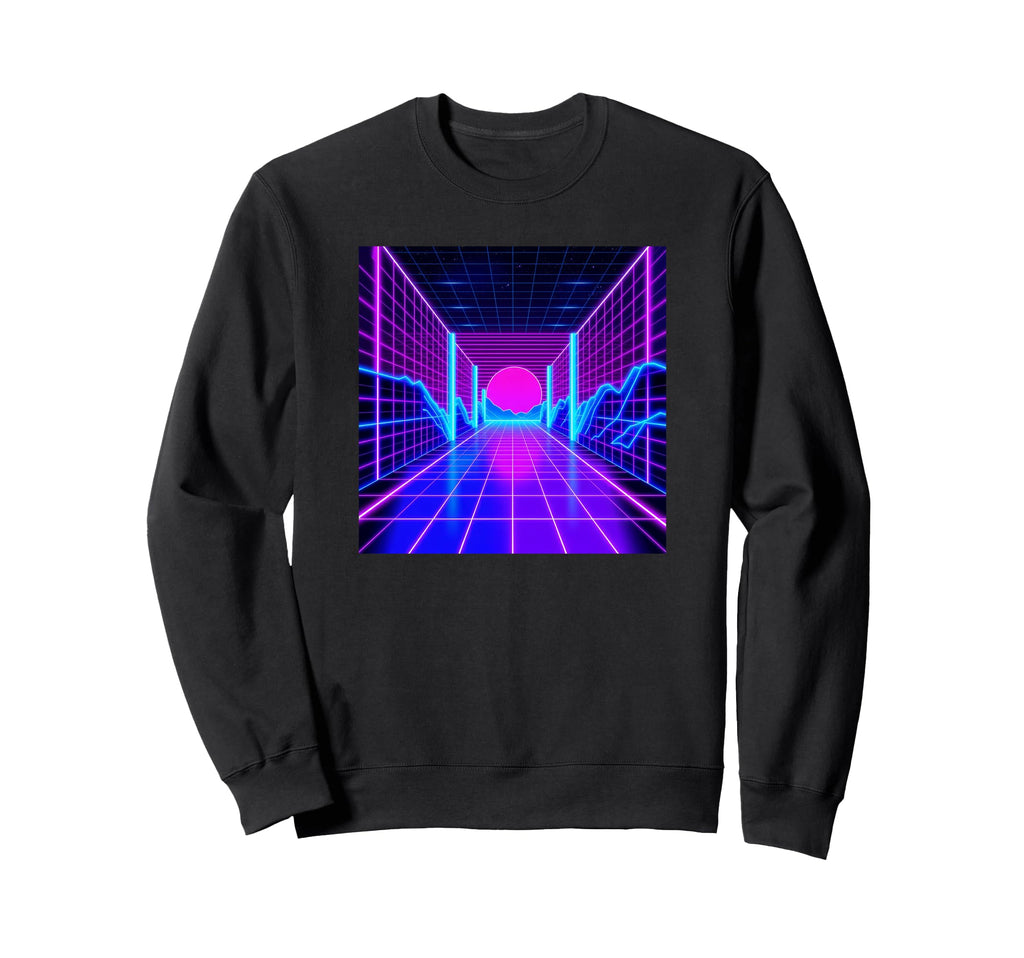 Vaporwave Synthwave Retroverse 80S Sweatshirt - Trendy Graphic for Adults - T-Shirt, Sweatshirt, Hoodie