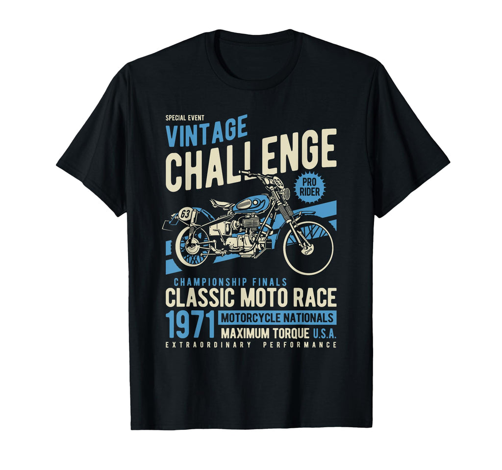 Challenge Motorcycle Race T-Shirt - Fun Novelty Design for Adults - T-Shirt, Sweatshirt, Hoodie